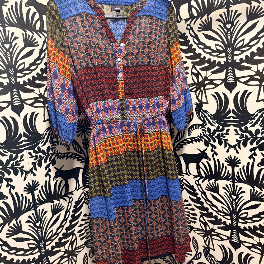 Multicolor Bohemian Print Dress